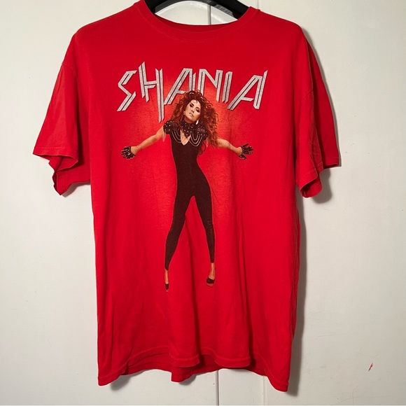 Vintage Y2K Shania Twain Rock This Country Tour Pose T Shirt - Picture 1 of 4